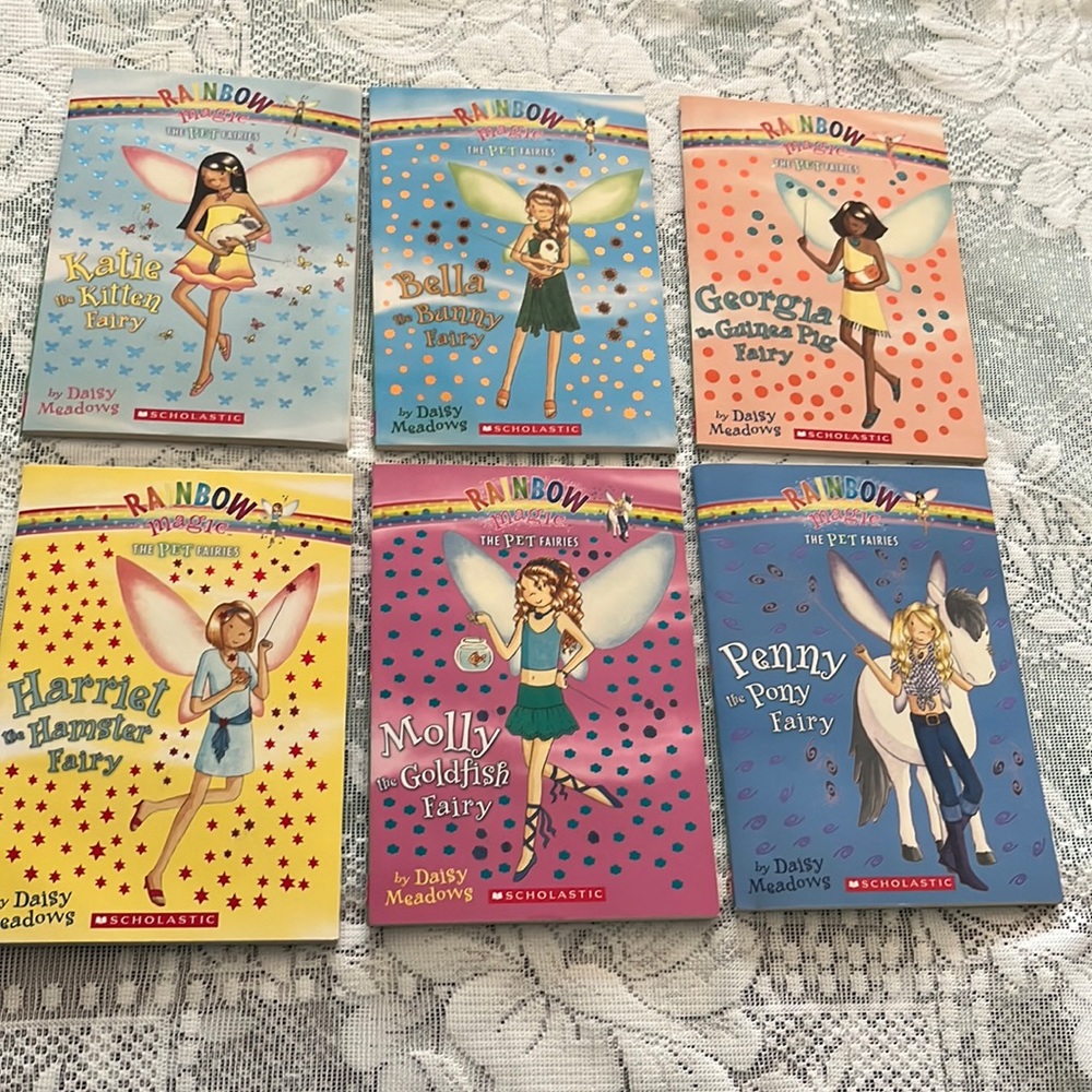 Rainbow Magic -The Pet Fairies- set of 6 paperback books